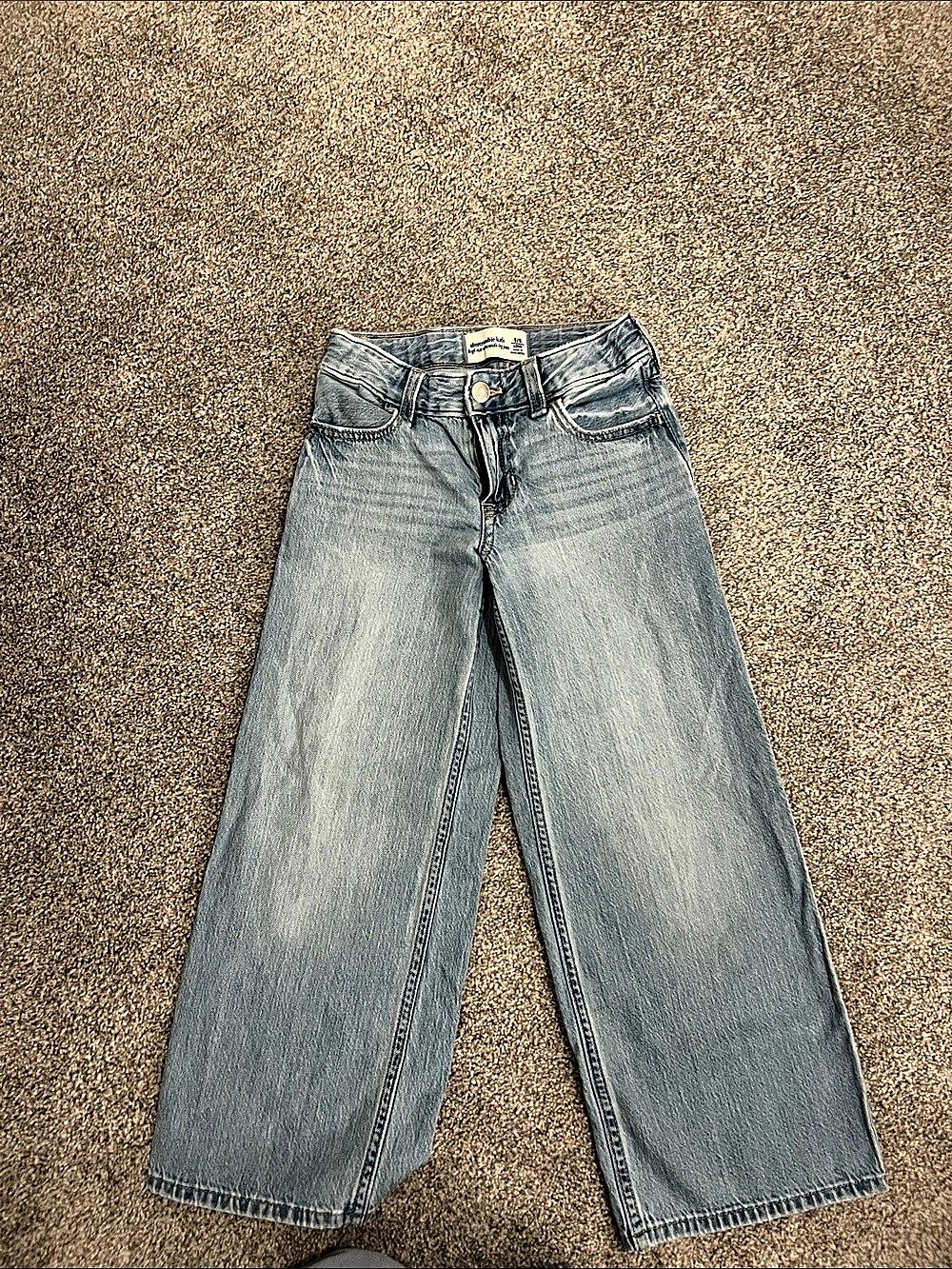 Abercrombie Kids Wide Leg Jeans in Blue Size 5/6 Long